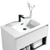 Fremont Wall Vanity with Arc Top 800mm - White Glossy