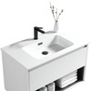 Fremont Wall Vanity with Arc Top 1000mm - White Glossy