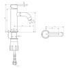 Klässich Linear II Basin Mixer Brushed Brass - All Pressure
