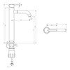 Klässich Linear II Tall Basin Mixer Brushed Gunmetal - All Pressure