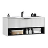 Fremont Wall Vanity with Arc Top 1200mm - Moonlight White