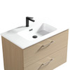 NOVO Wall Vanity With Classic Top 800mm - Natural Oak