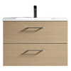 NOVO Wall Vanity With Classic Top 800mm - Natural Oak