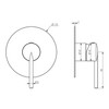 Klässich Linear II Shower Mixer - Brushed Brass