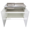 Strand Bench Sink Top with Base Cabinet 1000mm - Combo