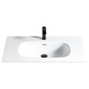 Fremont Floor Vanity with Curve Top 800mm - White Glossy