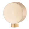 Storm Shower Wall Elbow Round - Brushed Brass