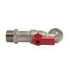 Brass 15mm Dishwasher Valve - Red