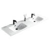 Soho Fluted Wall Vanity with Omega Top 1600mm - Moonlight White