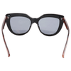 Black Frame Tortoise Shell Temples Women's Sunglasses