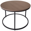 Monza Round Walnut Small Coffee Table