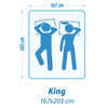 King Plush Mattress - Charcoal 
