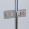 Alpha 1200mm Gunmetal Shower Door Kit Only with Black Tinted Glass - RHS