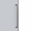 Alpha 900mm Gunmetal Shower Door Kit Only with Black Tinted Glass - Square 