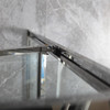 Oregon 1200mm Chrome Shower with Corner Waste - Rectangle