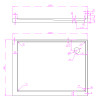 Oregon 1200mm Chrome Shower with Corner Waste - Rectangle
