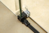 Arco Alder 1200mm Black Shower with Corner Waste - Rectangle