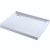 Arco Alder 1200mm Black Shower with Corner Waste - Rectangle