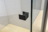 Arco Alder 1200mm Black Shower with Corner Waste - Rectangle