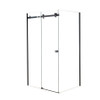 Arco Alder 1200mm Black Shower with Corner Waste - Rectangle