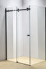 Arco Alder 1200mm Black Shower with Corner Waste - Rectangle