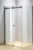 Arco Alder 1200mm Black Shower with Corner Waste - Rectangle