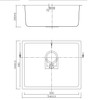 Rayon20 Sink Insert Gunmetal with Honeycomb Design - 540mm