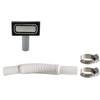 Kitchen Sink Waste with Overflow - Brushed Nickel