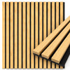 Acoustic Slat Wall Panels 3.24m² Natural Oak 2x Panels - W 600mm x H 2700mm