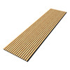 Acoustic Slat Wall Panels 3.24m² Natural Oak 2x Panels - W 600mm x H 2700mm