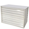 1000mm Outdoor Aluminium Air Conditioner Cover - White