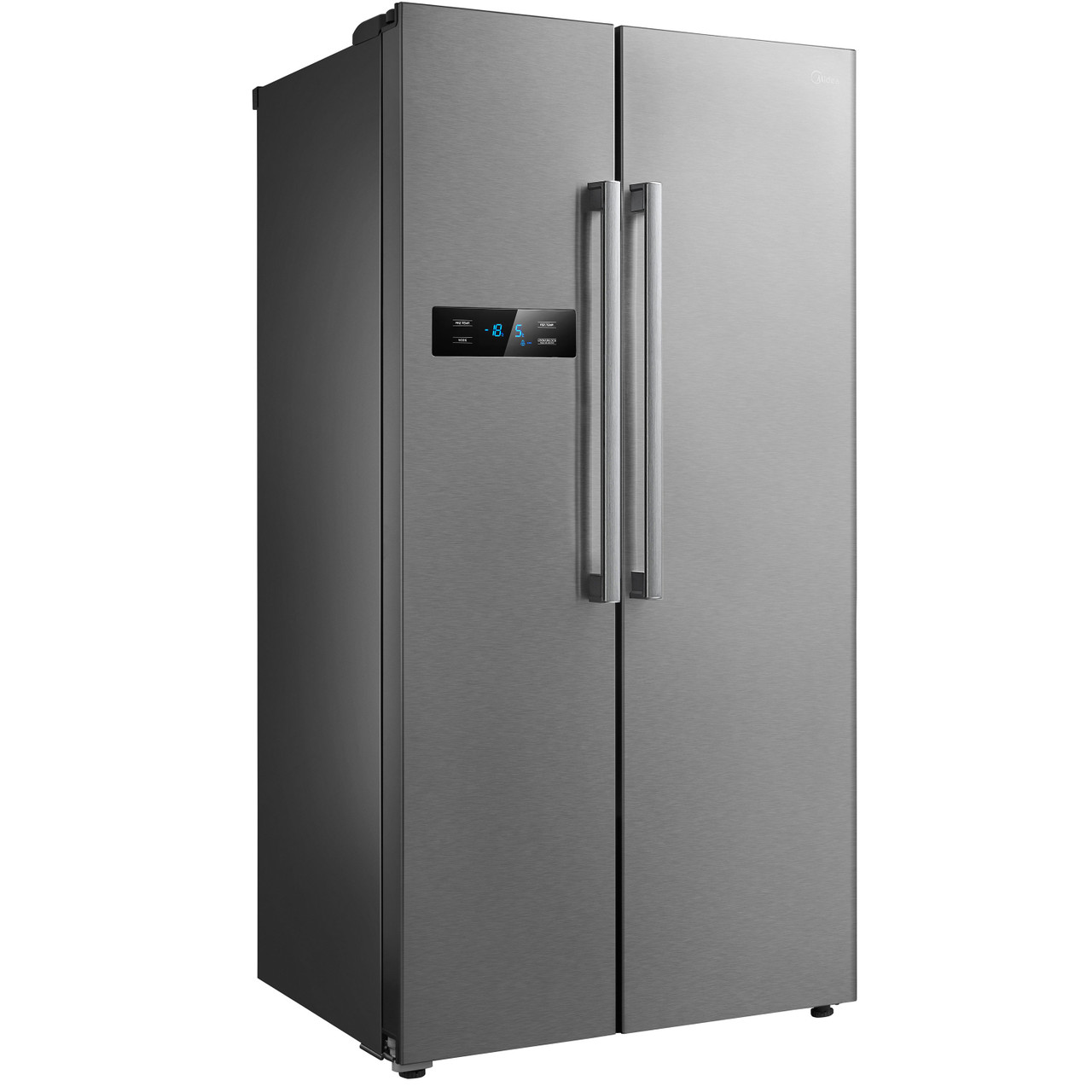Midea 584L Sidebyside Fridge Freezer with Handles Stainless Steel
