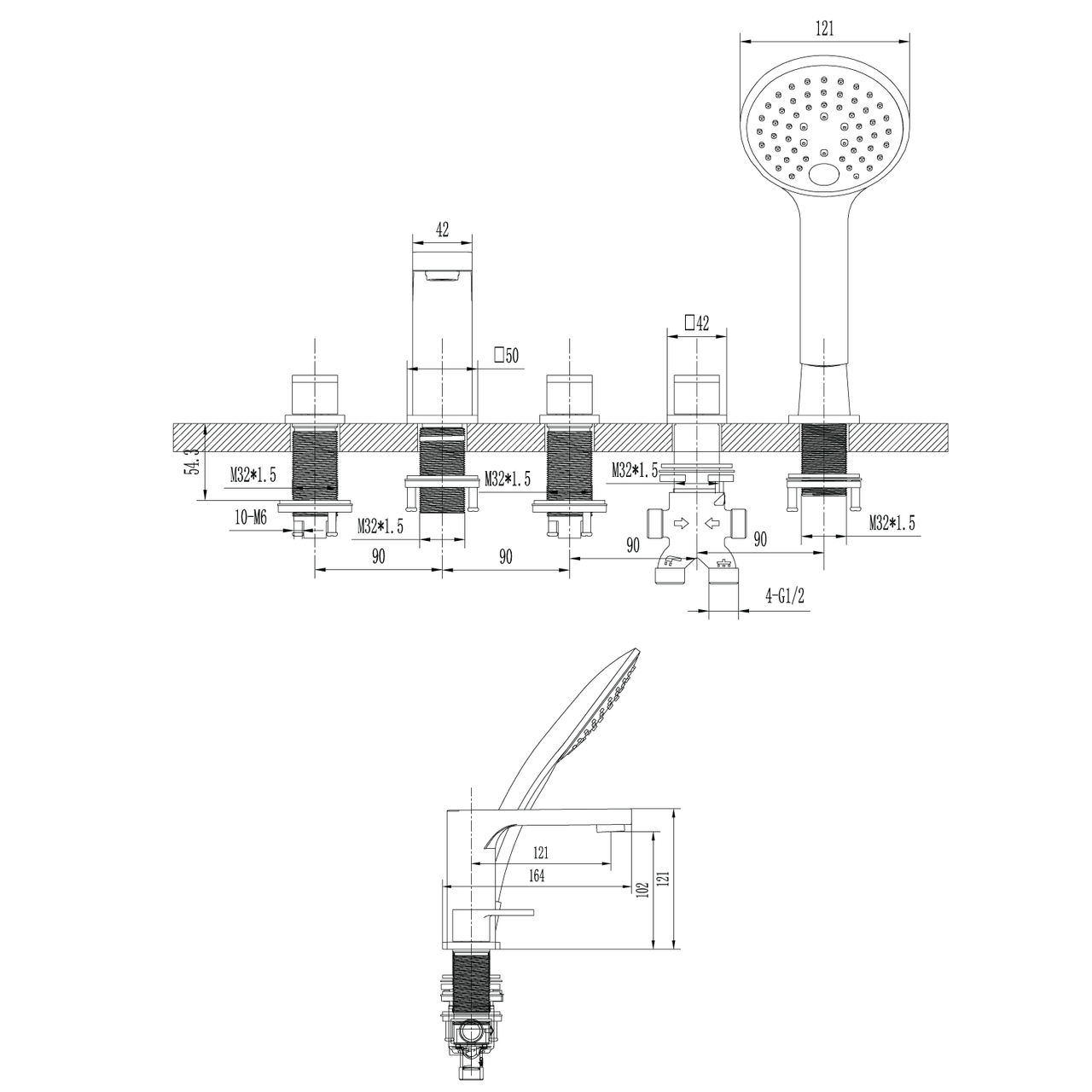 Vogue Canterbury Freestanding Bath 1700mm Trade Depot