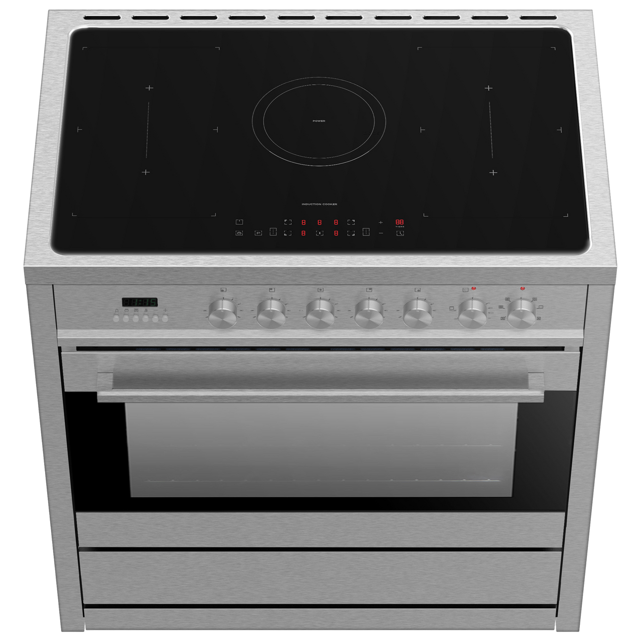 Vogue Freestanding Oven 90cm with Induction Cooktop SS Trade Depot