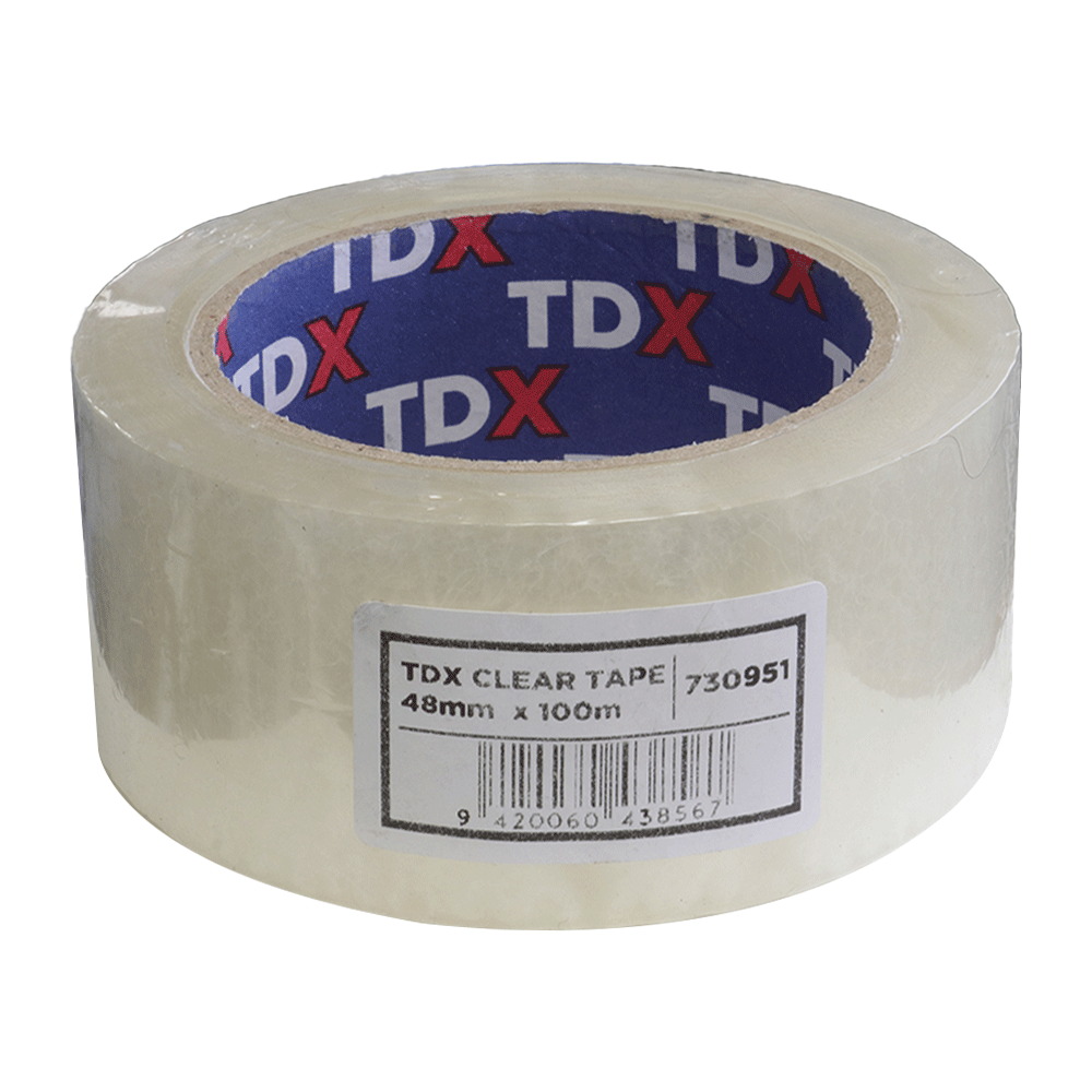 TDX Clear Tape 48mm x 100m Trade Depot