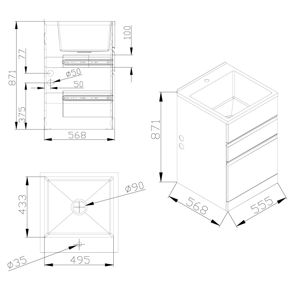 Vogue Cascade Laundry Trade Depot