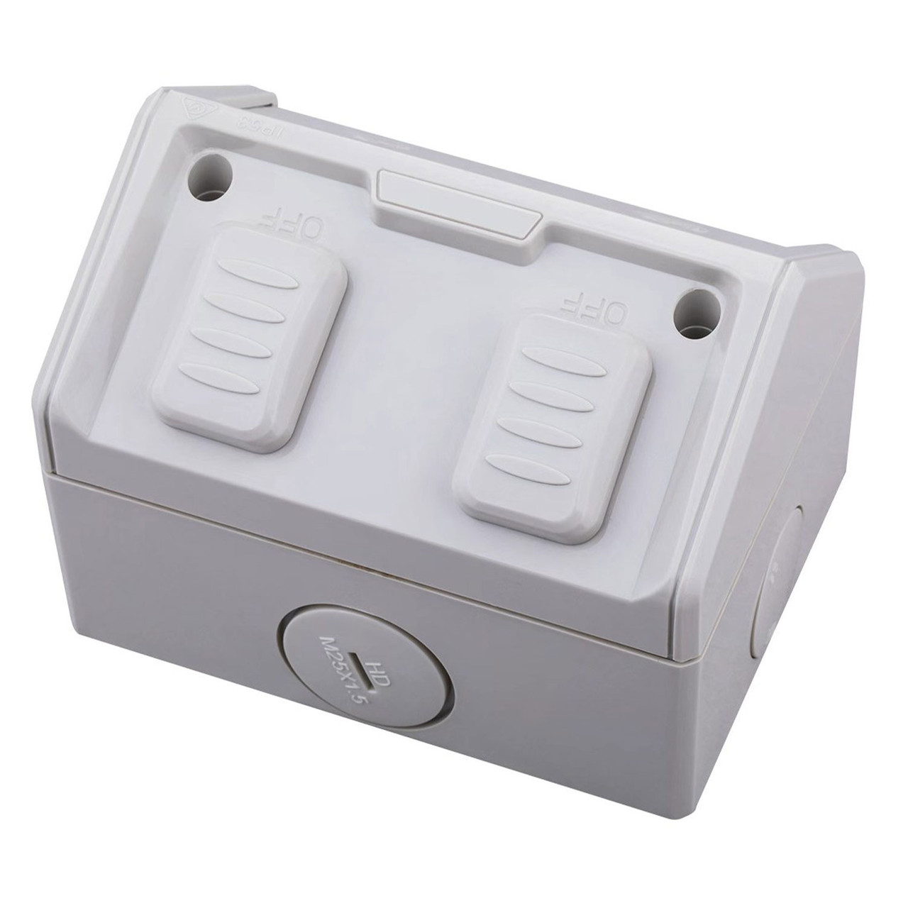 Double Outdoor Power Point 15A - Weatherproof - Trade Depot