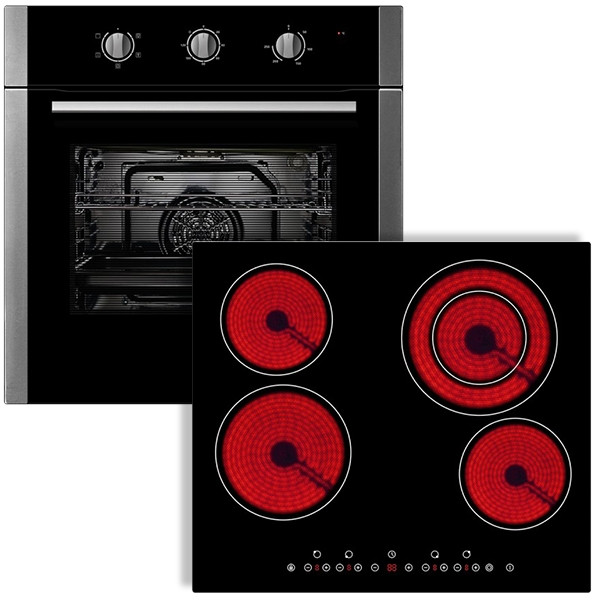 Vogue Wall Oven & Novo Ceramic Cooktop 600mm Combo Trade Depot