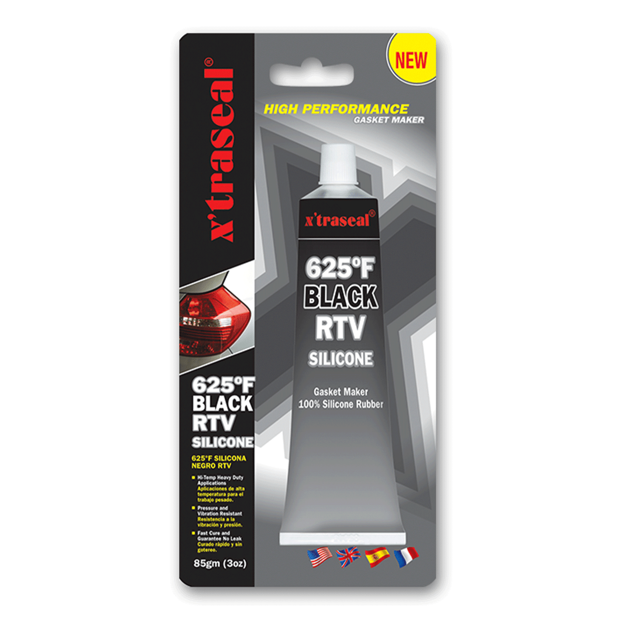 Xtraseal 330°C RTV Silicone Gasket Maker Black Trade Depot