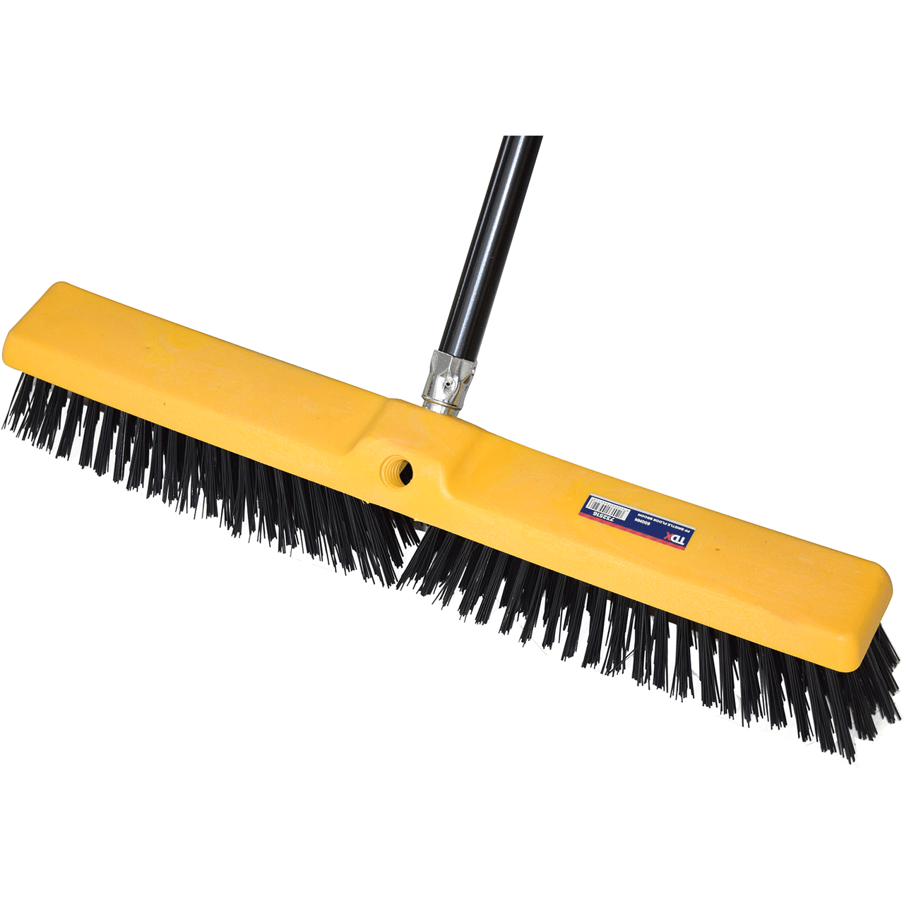 TDX PP Bristle Broom with 1.5M Steel Handle 600mm Trade Depot