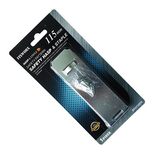 thumbnail interactive-video image 1 of Wideskall 3-Pack 4 Inch Zinc Plated Safety Hasp And Staple For Gate Door Cabinet 1 of 4