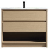 Fremont Floor Vanity with Arc Top 1000mm - Natural Oak