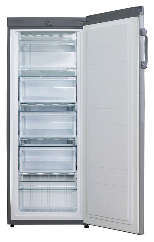 Midea 172L Upright Freezer Stainless Steel Trade Depot