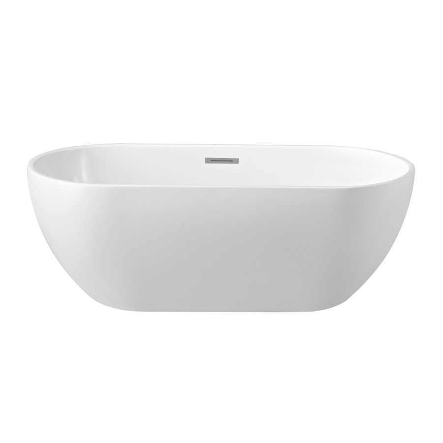 Vogue Brighton Freestanding Bathtub 1680mm White Trade Depot