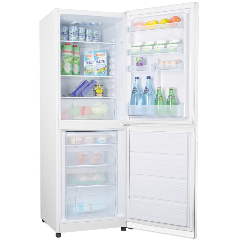 Iceland 213L Upright Fridge Freezer White Bottom Mount Freezer Trade