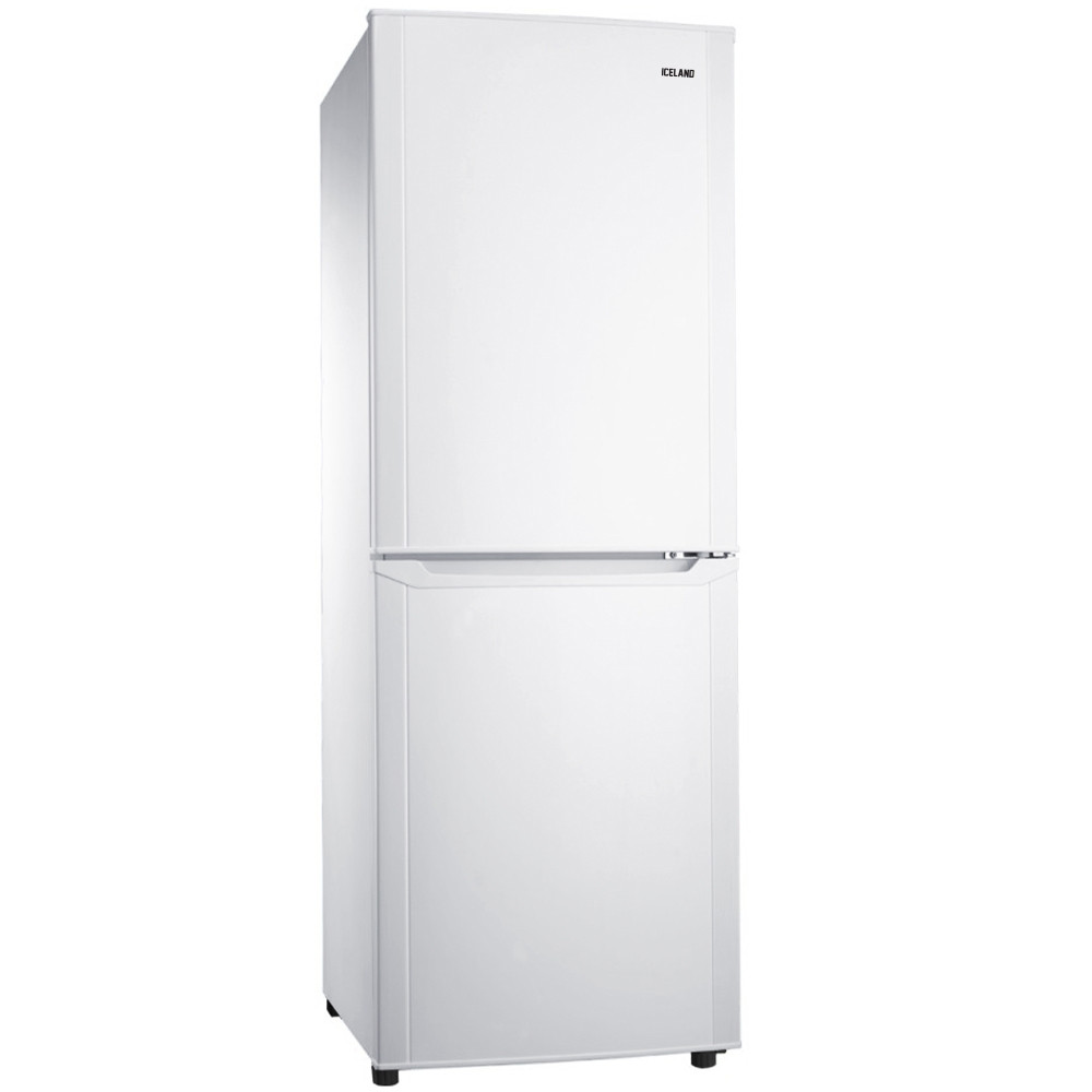 Iceland 213L Upright Fridge Freezer White Bottom Mount Freezer Trade