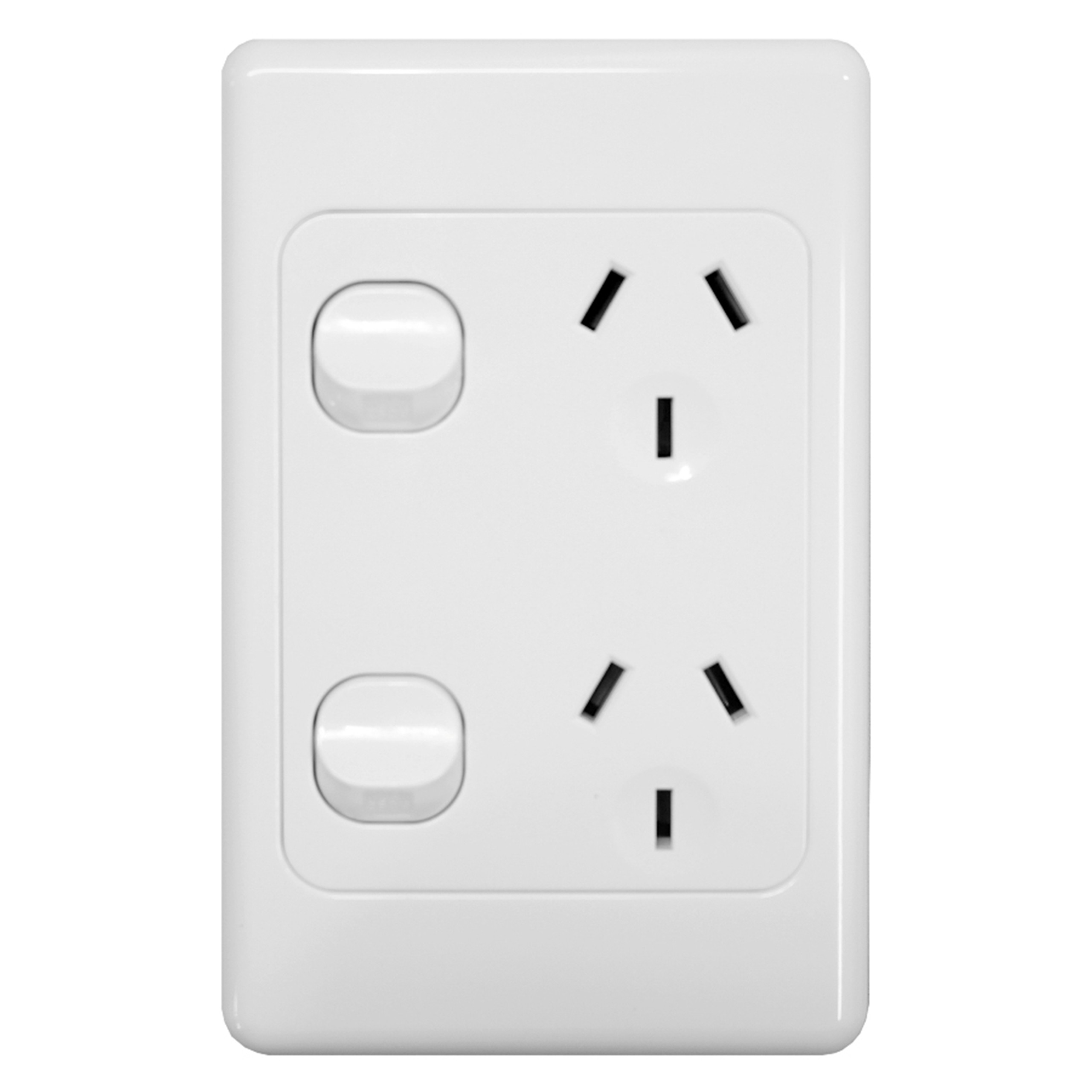 Electrical Double Powerpoint 10A - Vertical - Trade Depot
