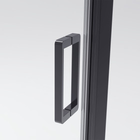 Framed 900mm Black Shower Door Kit Only - Diamond
