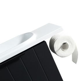 Noe Wall Vanity With Top and Holder 440mm - Matte Black Noe Wall Vanity With Top and Holder 440mm - Matte Black