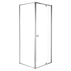 Locke 900mm Chrome Shower with Corner Waste - Square